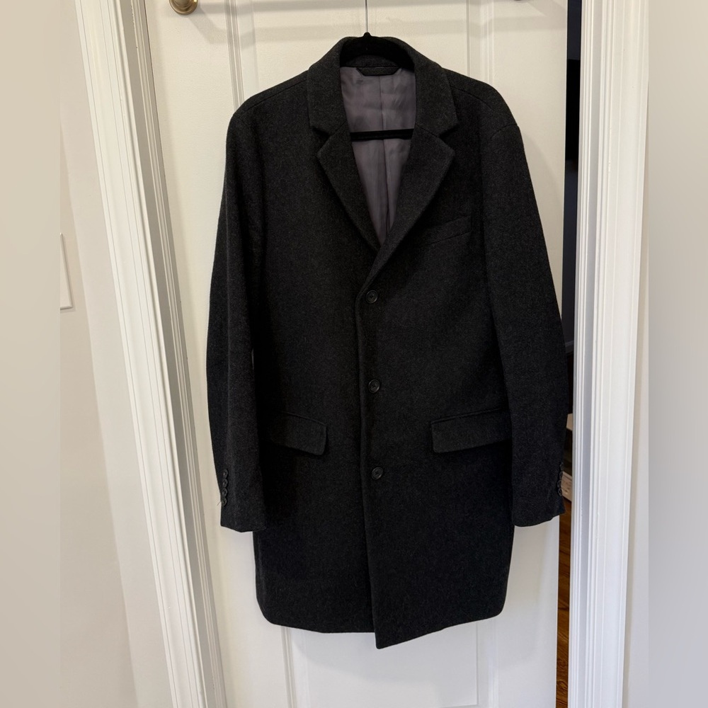 Bonobos The Mainline Topcoat, Charcoal, 42R